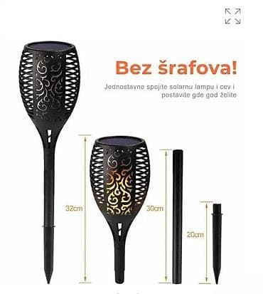 Garden Lighting: Solarna LED baštenska baklja – efekat treperave vatre - Dekorativna at lalafo.rs — 10 Garden Lighting: Solarna LED baštenska baklja – efekat treperave vatre - Dekorativna — 10