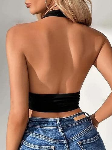 Majica oko vrata se vezuje,gola ledja sa elastinom,dupli sloj na lalafo.rs — 2 Majica oko vrata se vezuje,gola ledja sa elastinom,dupli sloj — 2