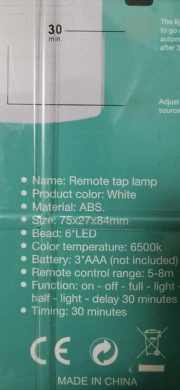 Led noćna lampa na baterije 6kom i daljinski upravljač . Set 6 LED na lalafo.rs — 2 Led noćna lampa na baterije 6kom i daljinski upravljač . Set 6 LED — 2