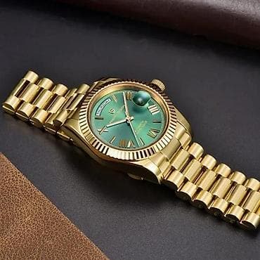 PAGANI DESIGN PD-1752 -36mm- Zlatna/Zelena- Rolex Day-Date Potpuno na lalafo.rs — 4 PAGANI DESIGN PD-1752 -36mm- Zlatna/Zelena- Rolex Day-Date Potpuno — 4