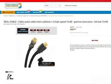 Electronics: Real Cable MASTER HDMI – High Speed with Ethernet - Digitalni at lalafo.rs — 5 Electronics: Real Cable MASTER HDMI – High Speed with Ethernet - Digitalni — 5