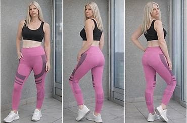 Ženske sportske helanke – visok struk, bešavne - Model: helanke za na lalafo.rs — 2 Ženske sportske helanke – visok struk, bešavne - Model: helanke za — 2