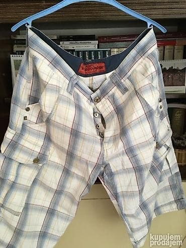 Muške bermude br. 50, lagan materijal, kariran belo-plavi dezen at lalafo.rs — 1 Muške bermude br. 50, lagan materijal, kariran belo-plavi dezen — 1