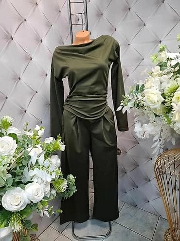 Ženski komplet – bluza i pantalone sa širokim nogavicama - Model na lalafo.rs — 2 Ženski komplet – bluza i pantalone sa širokim nogavicama - Model — 2