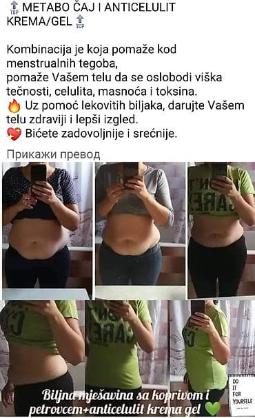 Metabo čaj i anticelulit krema/gel predstavljaju kombinaciju proizvoda na lalafo.rs — 1 Metabo čaj i anticelulit krema/gel predstavljaju kombinaciju proizvoda — 1