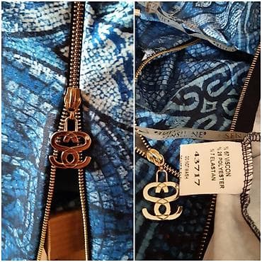 dve suknje po: Haljina sa etno/mozaičkim plavim printom, veličina L. - Dužina: 92 cm na lalafo.rs — 2 dve suknje po: Haljina sa etno/mozaičkim plavim printom, veličina L. - Dužina: 92 cm — 2