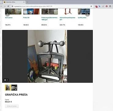 prsluk jaknica mango u: Antikvarna ručna presa za knjige/papir – liveno gvožđe - Tip: šrafna at lalafo.rs — 7 prsluk jaknica mango u: Antikvarna ručna presa za knjige/papir – liveno gvožđe - Tip: šrafna — 7