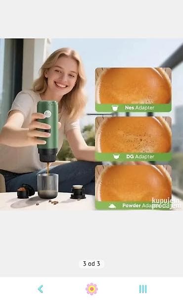 Expreso aparat za kafu prenosivi 6.500 din Opis oglasa na lalafo.rs — 3 Expreso aparat za kafu prenosivi 6.500 din Opis oglasa — 3