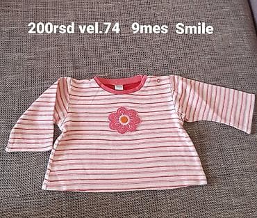 Dečija majica dugih rukava „Smile” - Veličina: 74 (oko 9 meseci) - na lalafo.rs — 1 Dečija majica dugih rukava „Smile” - Veličina: 74 (oko 9 meseci) - — 1