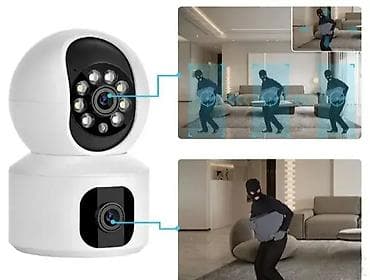 Dupla PTZ IP WiFi kamera sa duplim ekranom 📹 Unutrašnja kućna na lalafo.rs — 2 Dupla PTZ IP WiFi kamera sa duplim ekranom 📹 Unutrašnja kućna — 2