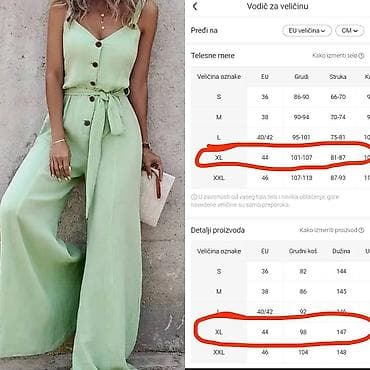 Ženski letnji kombinezon – mint zelena boja - Model: široke nogavice na lalafo.rs — 1 Ženski letnji kombinezon – mint zelena boja - Model: široke nogavice — 1