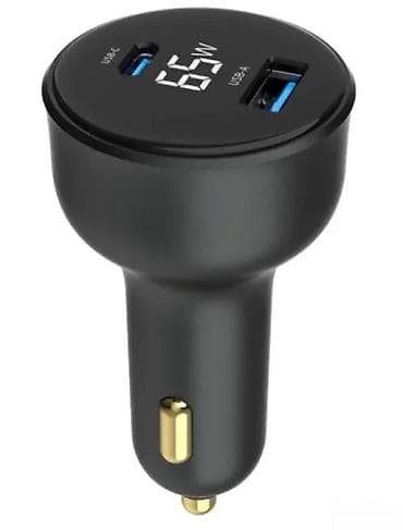 Žičani punjači za telefone: Gembird brzi auto punjač 65 W sa LCD ekranom - Snaga: do 65 W - Dva na lalafo.rs — 4 Žičani punjači za telefone: Gembird brzi auto punjač 65 W sa LCD ekranom - Snaga: do 65 W - Dva — 4