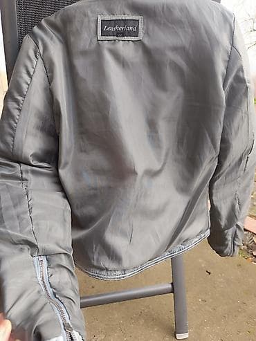 Leatherland kožna moto jakna – siva, “washed” efekat - Materijal na lalafo.rs — 7 Leatherland kožna moto jakna – siva, “washed” efekat - Materijal — 7