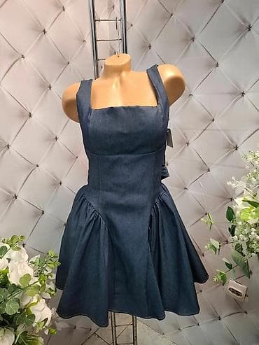 Ženska haljina od teksasa (džinsa) - Model: mini haljina A-kroja sa na lalafo.rs Ženska haljina od teksasa (džinsa) - Model: mini haljina A-kroja sa