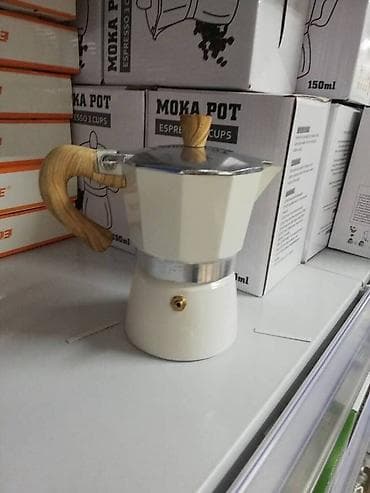 Moka pot -espresso pot -lonce za kafu - lux bela boja moka pot na lalafo.rs — 2 Moka pot -espresso pot -lonce za kafu - lux bela boja moka pot — 2