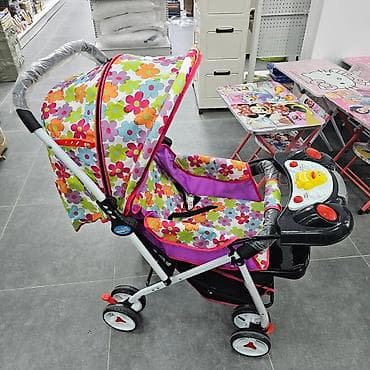 Dečija kolica sa šarom šarenih cvetića - Laka aluminijumska na lalafo.rs Dečija kolica sa šarom šarenih cvetića - Laka aluminijumska