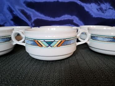 Porcelanske nove cinije Jlmenau Nemacka za supe,corbe,poslastice 1991g na lalafo.rs — 6 Porcelanske nove cinije Jlmenau Nemacka za supe,corbe,poslastice 1991g — 6