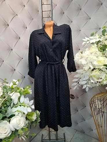 Ostalo: Elegantna košulja-haljina na sitne tufne - Model: midi na lalafo.rs — 1 Ostalo: Elegantna košulja-haljina na sitne tufne - Model: midi — 1
