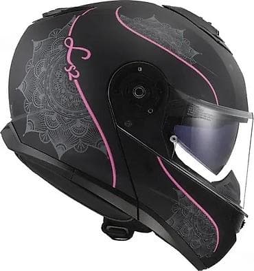 cepaci za drva: LS2 modularna motociklistička kaciga – crna mat sa roze detaljima i na lalafo.rs — 6 cepaci za drva: LS2 modularna motociklistička kaciga – crna mat sa roze detaljima i — 6
