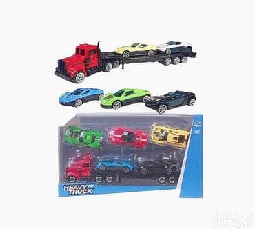 Toy Cars: Kamion Transporter sa 5 metalnih autića 🚛🚗 Kamion koji prenosi at lalafo.rs — 1 Toy Cars: Kamion Transporter sa 5 metalnih autića 🚛🚗 Kamion koji prenosi — 1