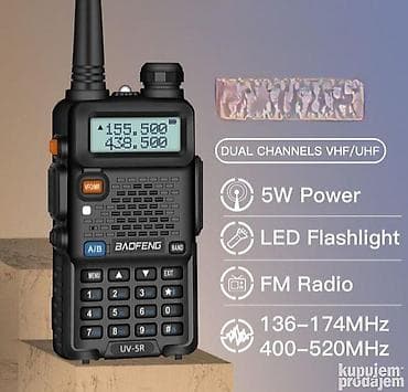 Baofeng radio stanica model UV5R – Voki Toki Pouzdana i izdržljiva na lalafo.rs — 3 Baofeng radio stanica model UV5R – Voki Toki Pouzdana i izdržljiva — 3