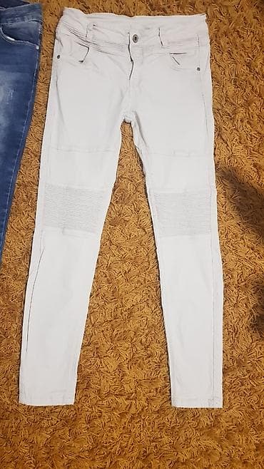 Ženske farmerke – 2 modela (skinny) - Model 1: Bele skinny farmerke na lalafo.rs — 1 Ženske farmerke – 2 modela (skinny) - Model 1: Bele skinny farmerke — 1