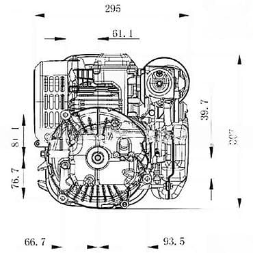 Electric Motors: Benzinski motor za kosilicu – 4-taktni, horizontalno radilica - at lalafo.rs — 1 Electric Motors: Benzinski motor za kosilicu – 4-taktni, horizontalno radilica - — 1