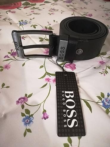 Novi muski kozni markirani kais Hugo Boss u crnoj boji. Zemlja porekla na lalafo.rs — 4 Novi muski kozni markirani kais Hugo Boss u crnoj boji. Zemlja porekla — 4