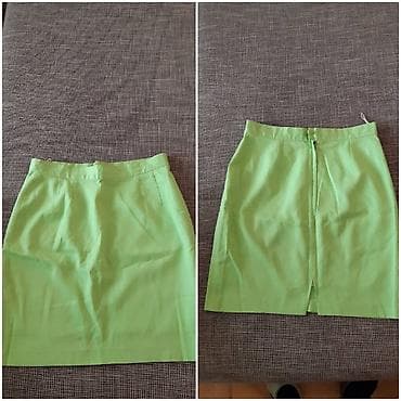 sako laneni: Zelena ženska suknja do kolena, klasičnog A/kroj-olovka stila. Boja at lalafo.rs — 3 sako laneni: Zelena ženska suknja do kolena, klasičnog A/kroj-olovka stila. Boja — 3