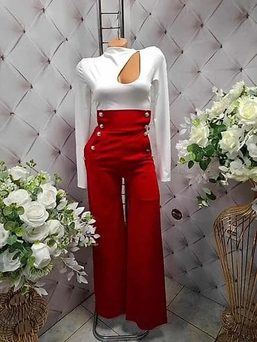 Elegantna ženska kombinacija: body + pantalone visokog struka - na lalafo.rs — 1 Elegantna ženska kombinacija: body + pantalone visokog struka - — 1