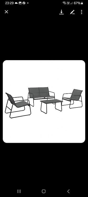 Vrtni lounge set – 4 dela, antracit siva - Sastav seta: dvosed sa na lalafo.rs — 1 Vrtni lounge set – 4 dela, antracit siva - Sastav seta: dvosed sa — 1