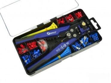 Set klešta za skidanje izolacije (0.2-6 mm) + set konektora Set na lalafo.rs Set klešta za skidanje izolacije (0.2-6 mm) + set konektora Set