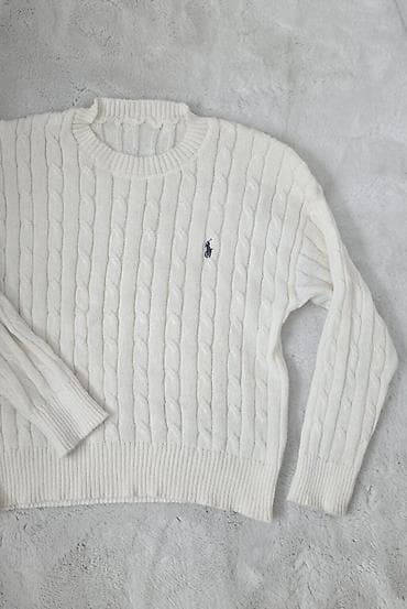 RALPH LAUREN Polo bež dzemper sa pletenicama i teget znakom. M na lalafo.rs — 5 RALPH LAUREN Polo bež dzemper sa pletenicama i teget znakom. M — 5