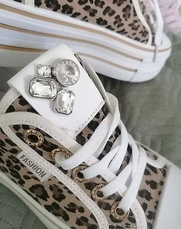 Ženske patike sa platformom – leopard print - Materijal: gornjište od na lalafo.rs — 9 Ženske patike sa platformom – leopard print - Materijal: gornjište od — 9