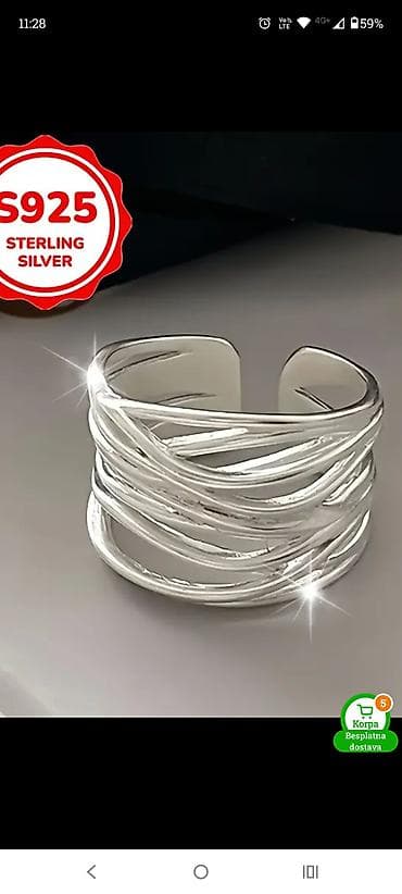 Dva podesiva prstena,komad 600 din,oba za 1000 na lalafo.rs Dva podesiva prstena,komad 600 din,oba za 1000