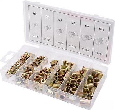 Set blind matica (čelične) M3–M10 (150 komada) 🔩 Komplet blind matica at lalafo.rs — 3 Set blind matica (čelične) M3–M10 (150 komada) 🔩 Komplet blind matica — 3