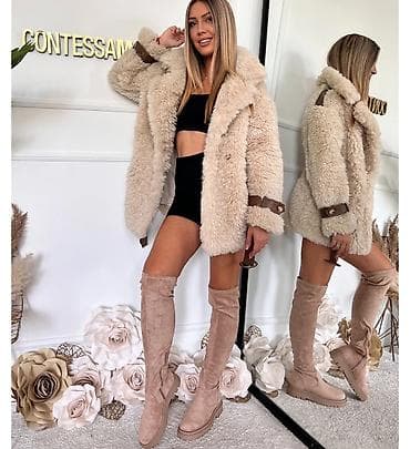 Ženska teddy jakna/kaput od veštačkog krzna u bež nijansi. - Guste na lalafo.rs — 3 Ženska teddy jakna/kaput od veštačkog krzna u bež nijansi. - Guste — 3