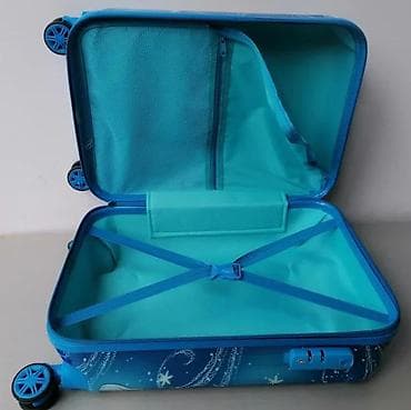 Backpacks, bags and suitcases: Disney Frozen dečji kofer na točkiće - Tvrdi kofer sa sjajnom plavom at lalafo.rs — 1 Backpacks, bags and suitcases: Disney Frozen dečji kofer na točkiće - Tvrdi kofer sa sjajnom plavom — 1