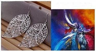 pantalone butiku ali: Elegantne viseće minđuše u obliku lista - Dizajn: stilizovani list sa na lalafo.rs — 4 pantalone butiku ali: Elegantne viseće minđuše u obliku lista - Dizajn: stilizovani list sa — 4