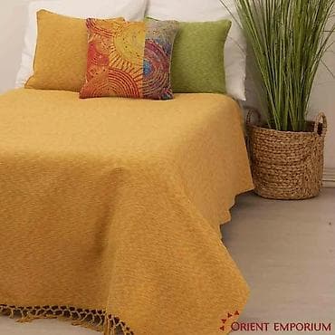 Prekrivač za krevet – jednostavan tkan, sa resama na ivicama - na lalafo.rs — 3 Prekrivač za krevet – jednostavan tkan, sa resama na ivicama - — 3