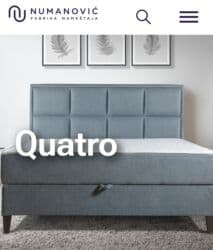 Francuski ležaj QUATRO Numanović Dimenzije : 160 x 207 cm ( dušek na lalafo.rs Francuski ležaj QUATRO Numanović Dimenzije : 160 x 207 cm ( dušek