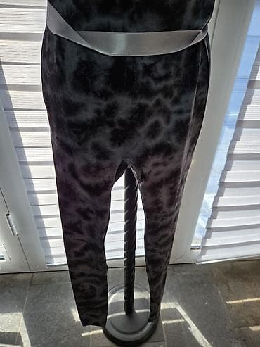 Ženske helanke sa visokim strukom, u crno‑sivoj nijansi sa na lalafo.rs Ženske helanke sa visokim strukom, u crno‑sivoj nijansi sa