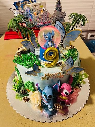 Tematska rođendanska torta – “Stitch” - Okrugla torta dekorisana na lalafo.rs — 1 Tematska rođendanska torta – “Stitch” - Okrugla torta dekorisana — 1