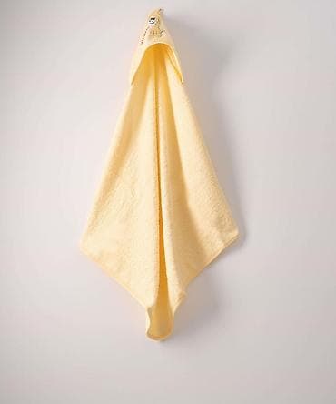 Žuta kapuljača peškir za bebe - Mekani frotirni peškir sa kapuljačom na lalafo.rs Žuta kapuljača peškir za bebe - Mekani frotirni peškir sa kapuljačom