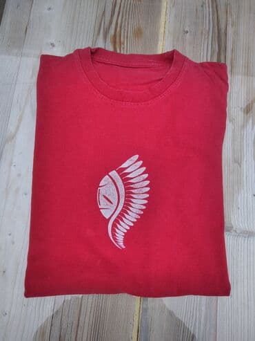Short sleeves T-shirt, L, color - Red, Cotton at lalafo.rs Short sleeves T-shirt, L, color - Red, Cotton