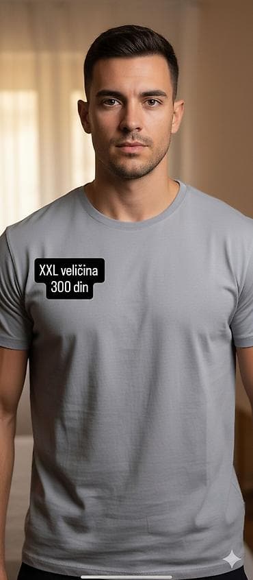 Muška majica kratkih rukava – siva - Veličina: XXL - Kroj: klasični na lalafo.rs Muška majica kratkih rukava – siva - Veličina: XXL - Kroj: klasični