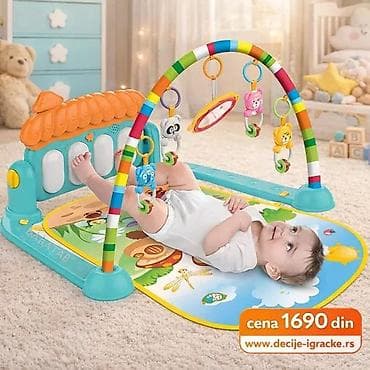 Podloge za igru: Muzička bebi gimnastika – podloga sa lukom i igračkama - Šarena na lalafo.rs — 3 Podloge za igru: Muzička bebi gimnastika – podloga sa lukom i igračkama - Šarena — 3