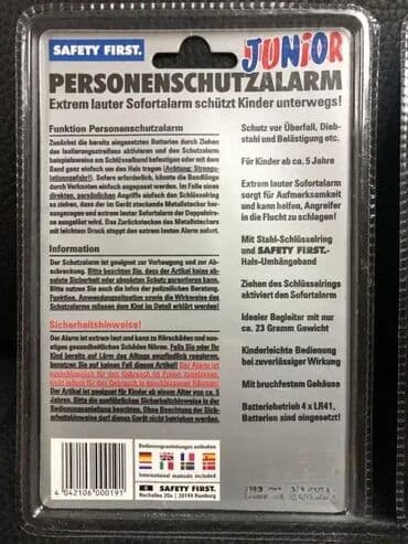 Ostala elektronika: Lični sigurnosni alarm kompanije SAFETY FIRST. Alarm sa dvostrukom na lalafo.rs Ostala elektronika: Lični sigurnosni alarm kompanije SAFETY FIRST. Alarm sa dvostrukom