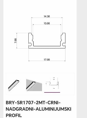 2m lajsne za led trake na lalafo.rs — 10 2m lajsne za led trake — 10