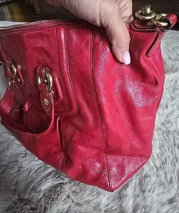 Coach Madison Sabrina satchel bag. Coach kožna crvena torba sa na lalafo.rs — 6 Coach Madison Sabrina satchel bag. Coach kožna crvena torba sa — 6